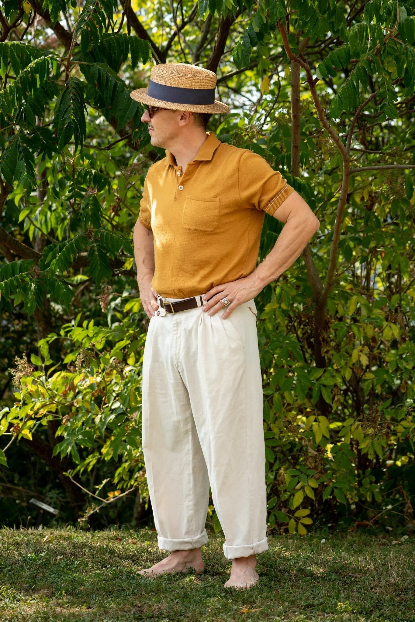 A Piece of Chic "Bayou" Pantalon NaturalHosenBritish Parts Luzern