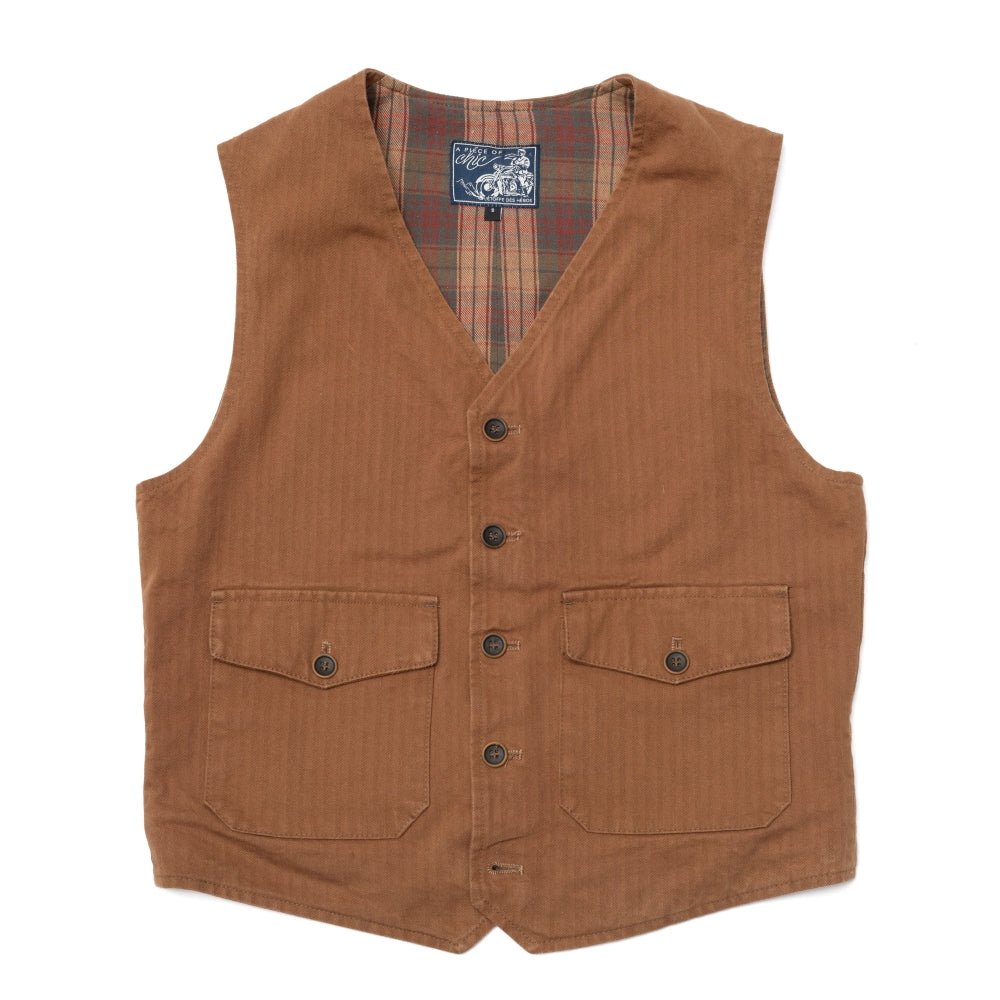 A Piece of ChicGilets élégants HBT RustGiletsBritish Parts Luzern