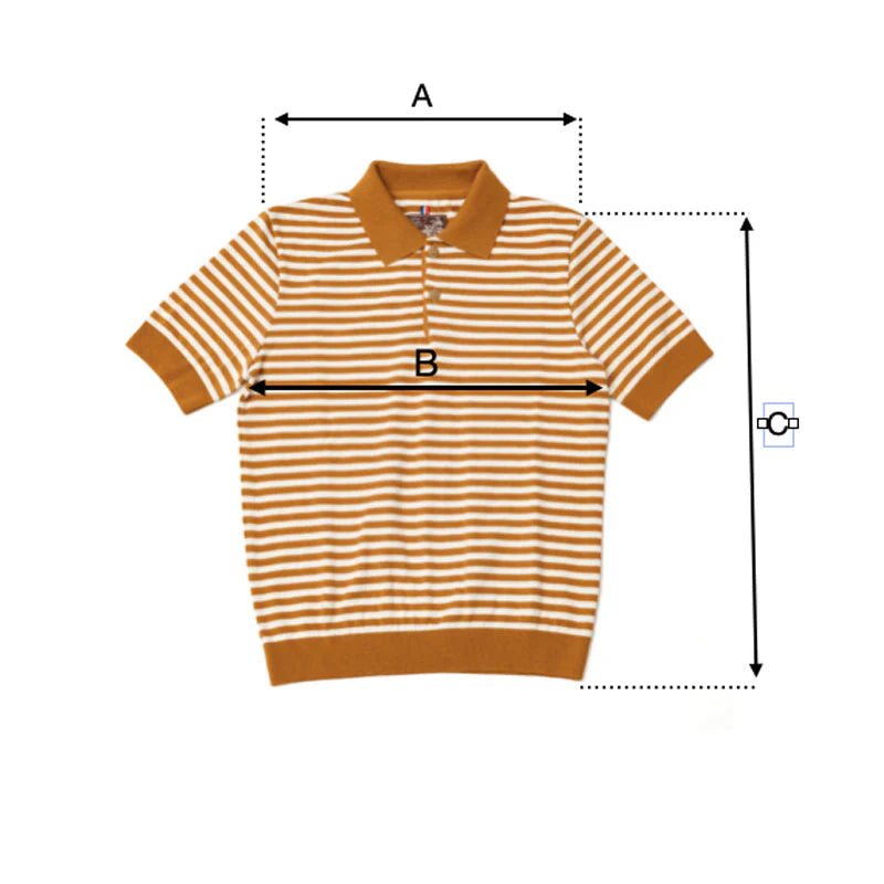 A Piece of Chic "Marius" Polo occre whitePolo ShirtBritish Parts Luzern