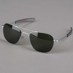 AO Eyewear "The Original Pilot" Lunettes de soleil - Argent (mat)Lunettes de soleilBritish Parts Luzern