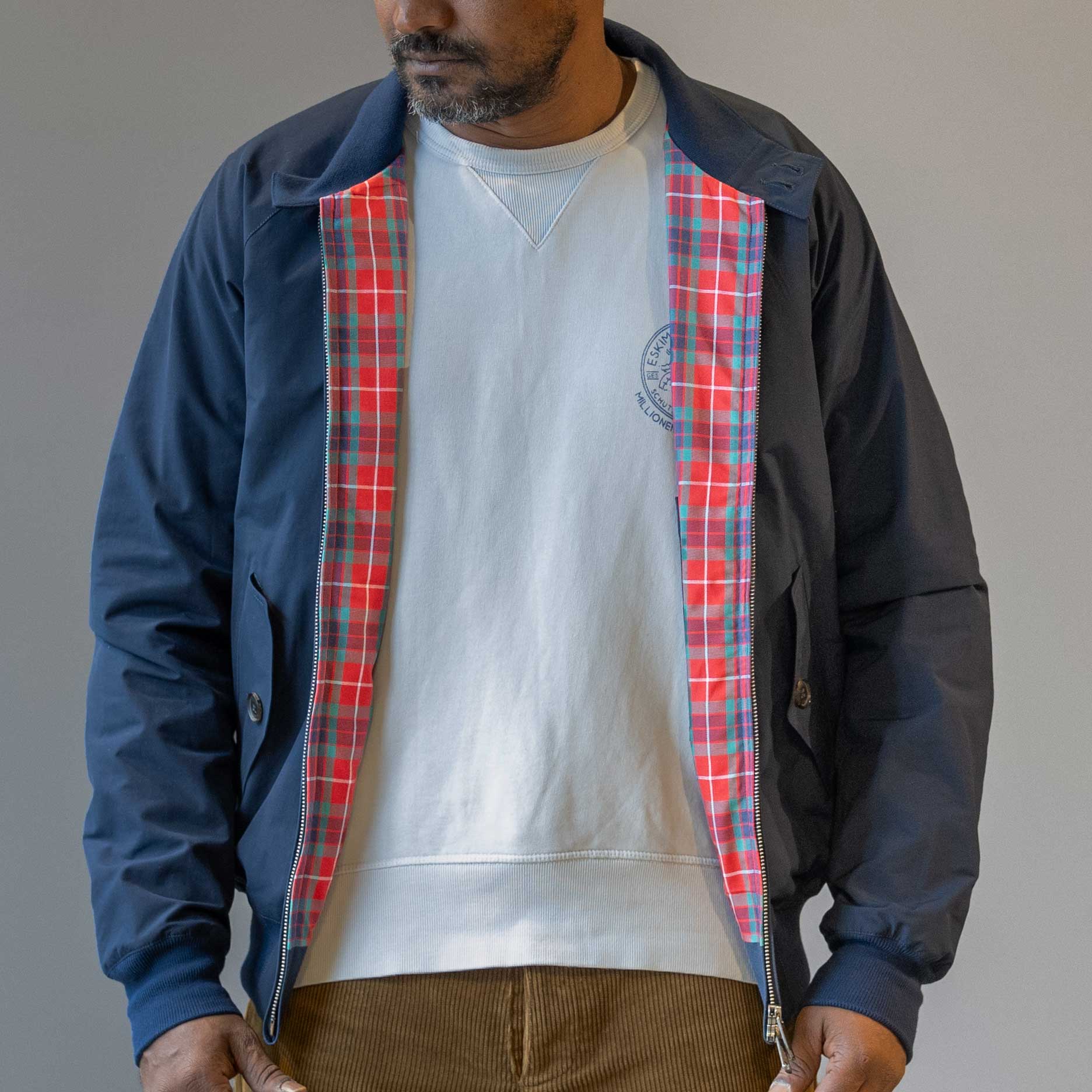 BaracutaG9 Veste Harrington navyVestesBritish Parts Luzern