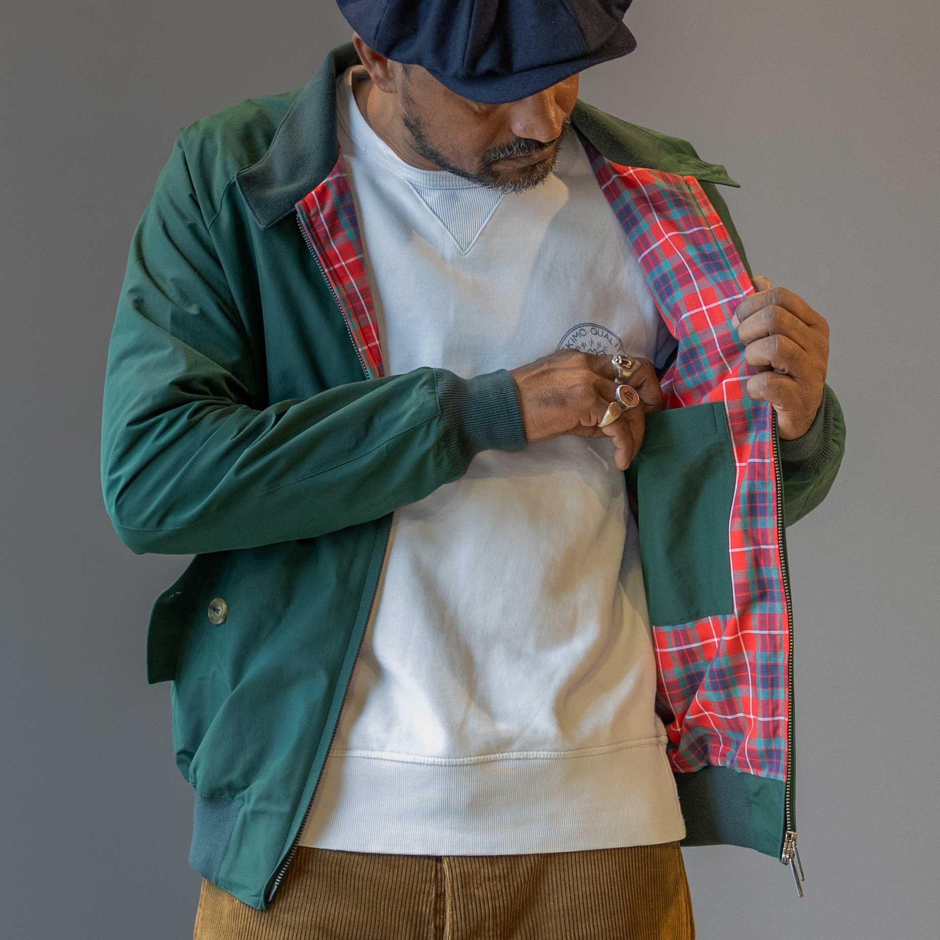 BaracutaG9 Veste Harrington Racing GreenJackenBritish Parts Luzern