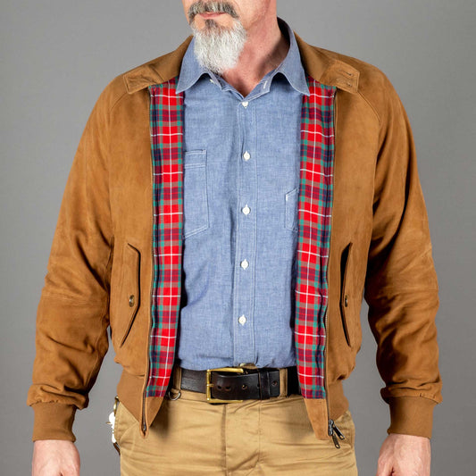 BaracutaG9 Harrington Suede TobaccoJackenBritish Parts Luzern