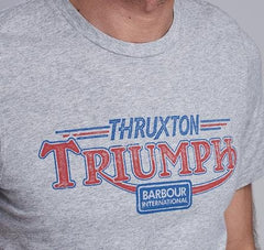 Barbour InternationalTriumph Thruxton Fog Marl T-shirt (gris clair chiné)T-shirtBritish Parts Luzern