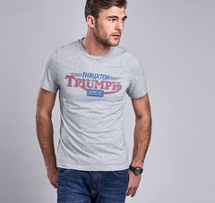 Barbour InternationalTriumph Thruxton Fog Marl T-shirt (gris clair chiné)T-shirtBritish Parts Luzern