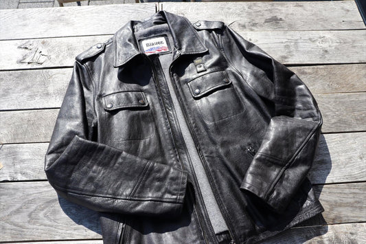 Blauer USAVeste en cuir bleu - 2nd HandJackenBritish Parts Luzern