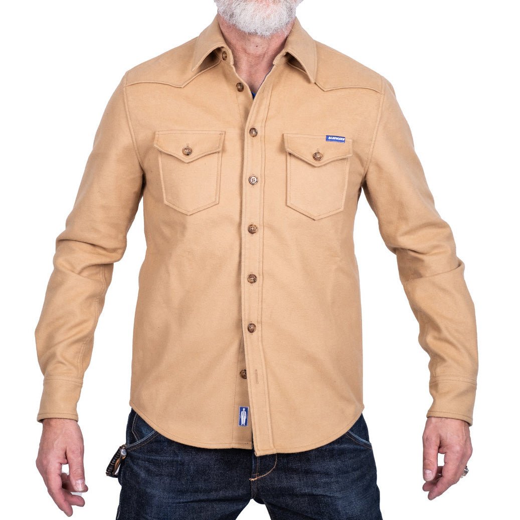 Chemise bleuePantalon en jeanChemise droite Moleskin BeigeChemiseBritish Parts Lucerne