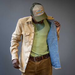 Chemise bleuePantalon en jeanChemise droite Moleskin BeigeChemiseBritish Parts Lucerne