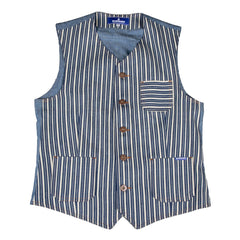 Blouse Pantalon en jeanHickory rayures larges bleu blancVesteBritish Parts Lucerne