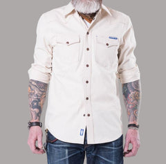 Blaumann Pantalons en jeanChemise en jean Off White Hecking (Ecru)ChemiseBritish Parts Luzern