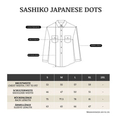 Chemise Sashiko Japanese DotsBritish Parts Lucerne