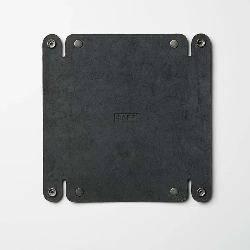 Cafe LeatherLeather Valet Tray All BlackPortefeuilleBritish Parts Luzern