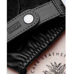 Cafe LeatherTriton Gants de voiture sans doigts en noirGants de voitureBritish Parts Luzern