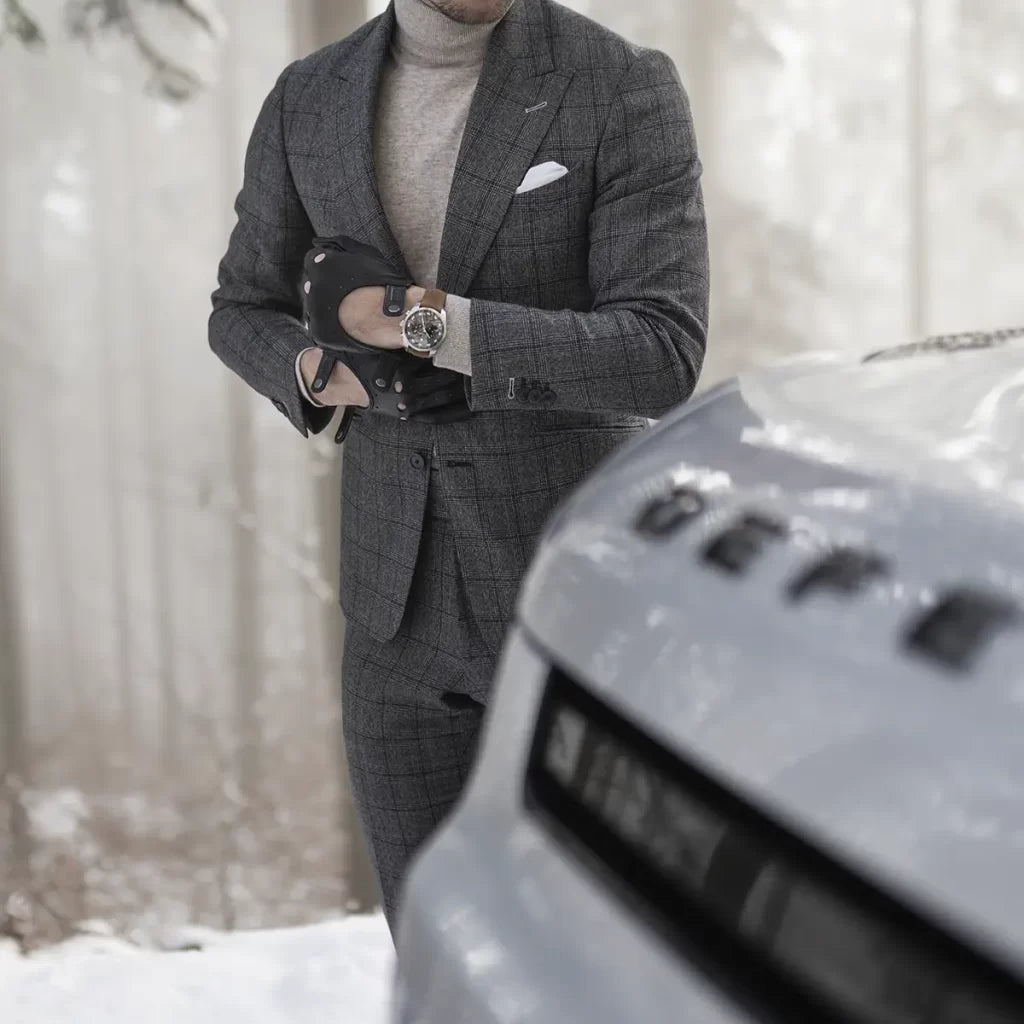 Cafe LeatherTriton Gants de voiture en noirGants de voitureBritish Parts Luzern