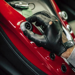 Cafe LeatherTriton Gants de voiture en noirGants de voitureBritish Parts Luzern