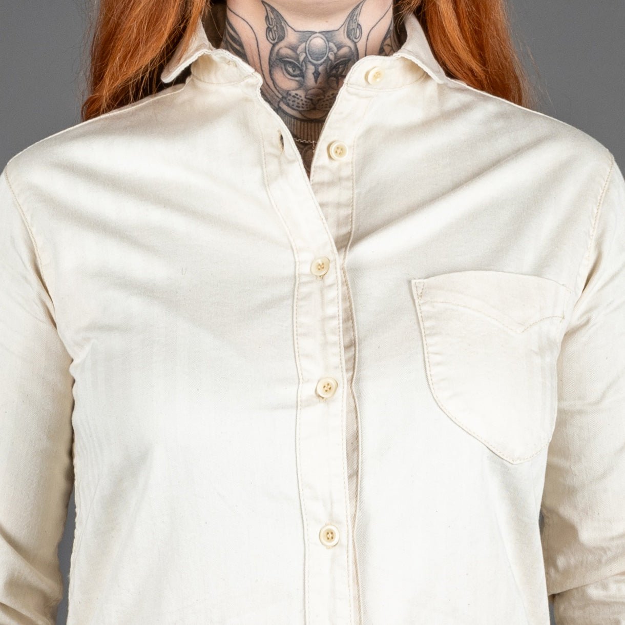 Captain SantorsBlouse pour femme 8802 CG413 White CottonBlouseBritish Parts Luzern