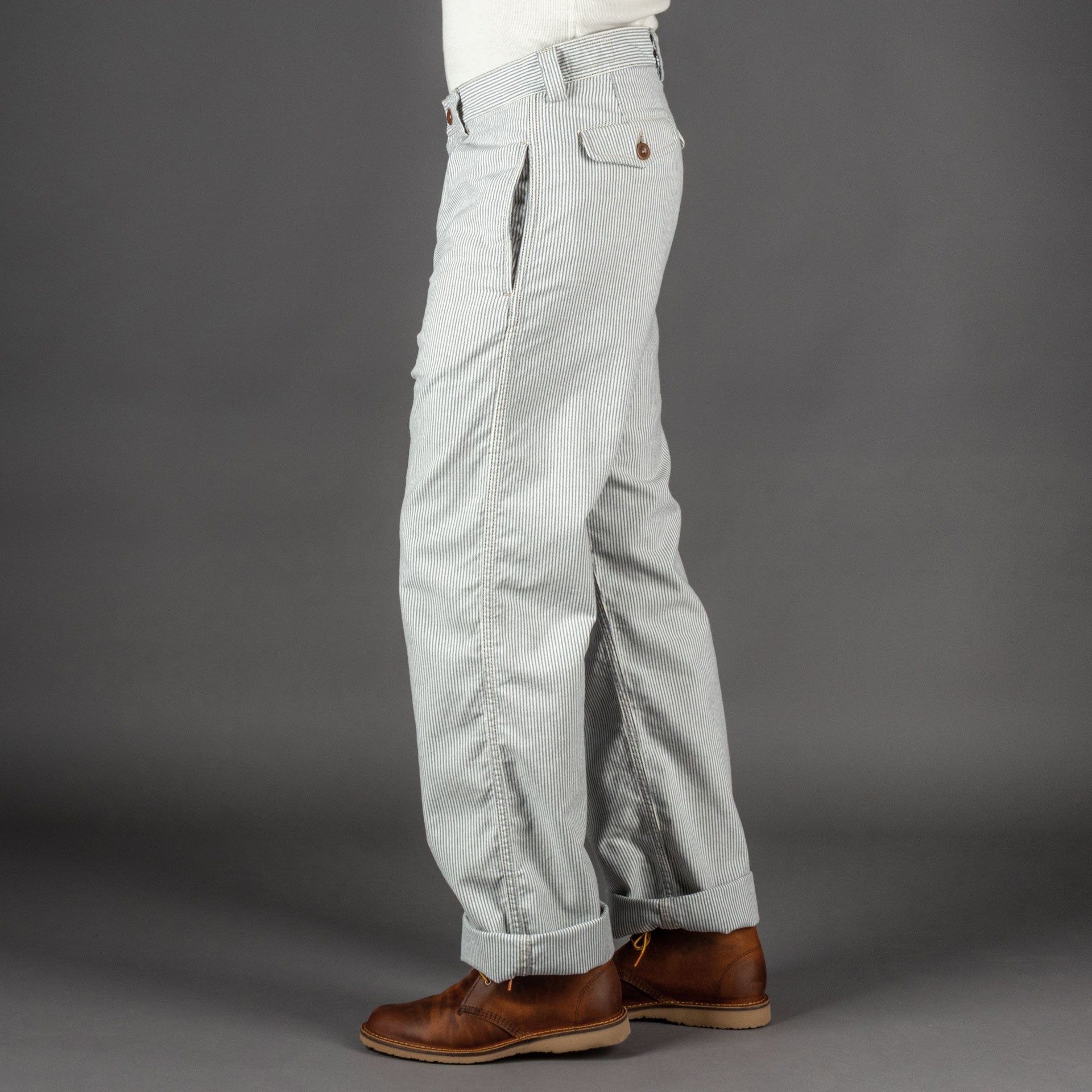 Captain SantorsLegionaire Pant CLK05 Blu (rayé)PantalonsBritish Parts Luzern