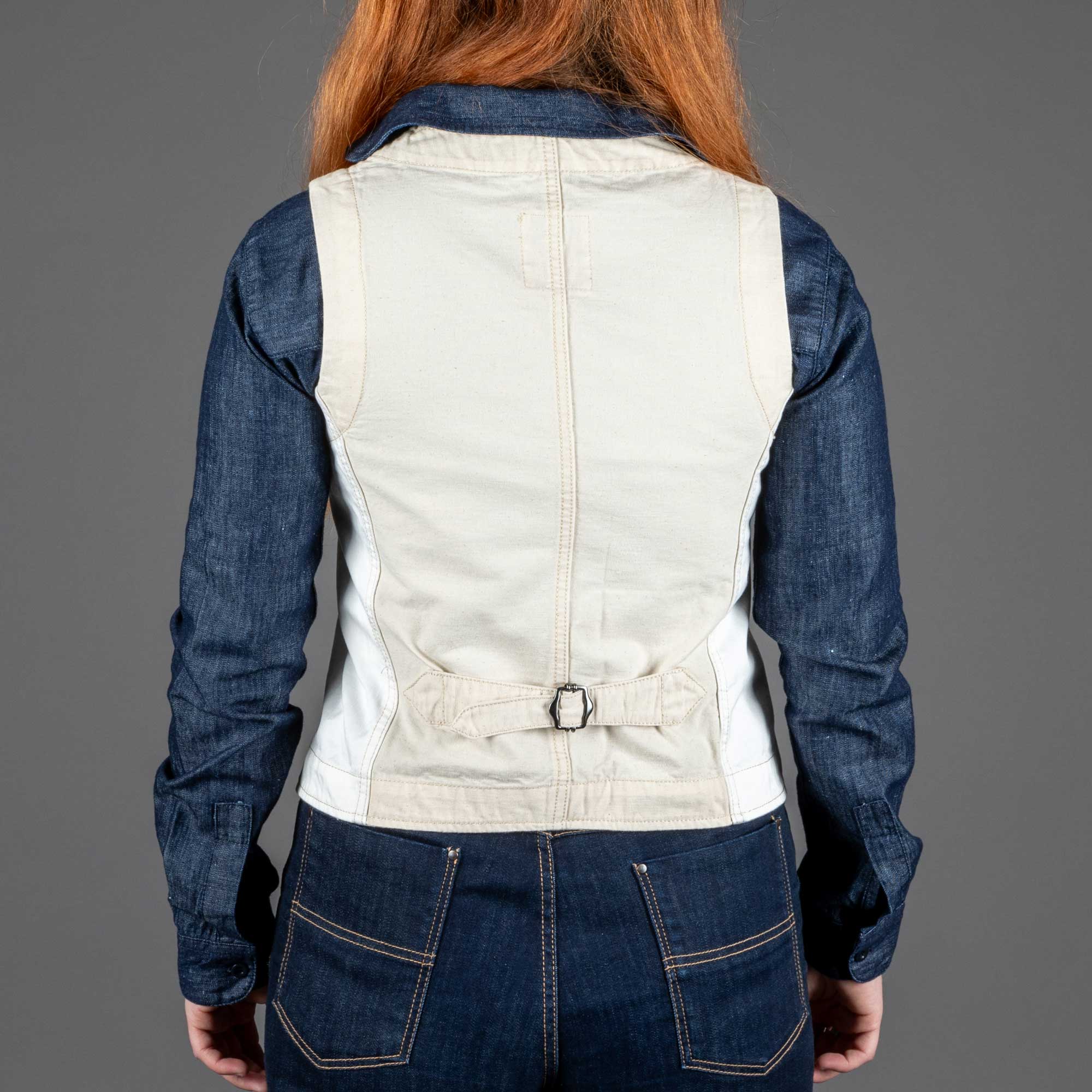 Captain SantorsWomens Sailor Vest 7702 CG 511 WhiteGilets pour femmesBritish Parts Luzern