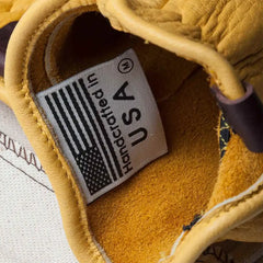 Rascal Handschuhe aus Hirschleder in Gelb