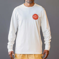 T-shirt manches longues vintage blanc Deus Ex Machina Riding Hot, British Parts Lucerne