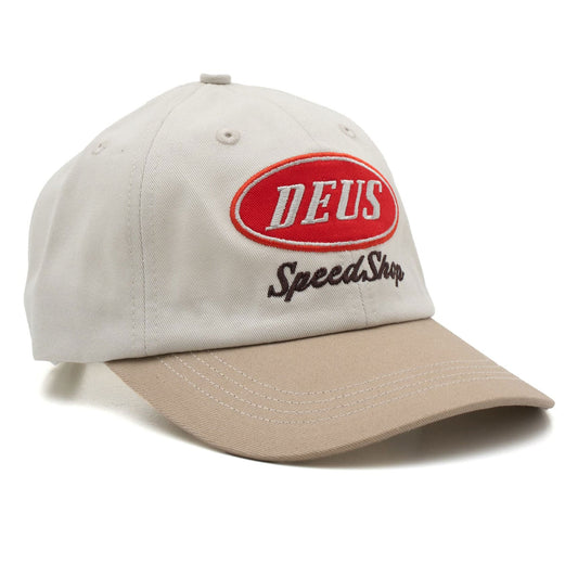 Deus Ex MachinaSpeedshop Cap Dirty WhiteCasquetteBritish Parts Luzern
