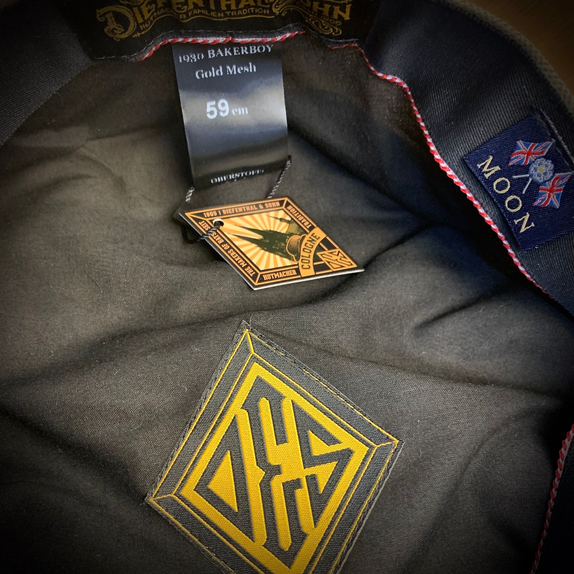 Diefenthal & Sohn1930 Bakerboy Gold MeshCasquetteBritish Parts Lucerne