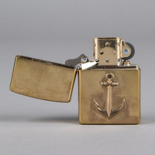Bijoux finsZippo ancre bronzeBriquetBritish Parts Lucerne