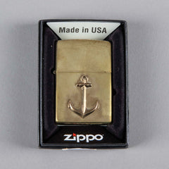 Bijoux finsZippo ancre bronzeBriquetBritish Parts Lucerne