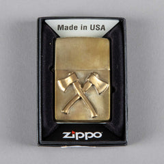 Bijoux finsZippo Axes BronzeBriquetBritish Parts Lucerne