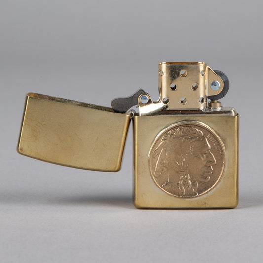 Bijoux finsZippo indien en bronzeBriquetBritish Parts Lucerne