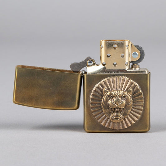 Bijoux finsZippo Jaguar BronzeBriquetBritish Parts Lucerne