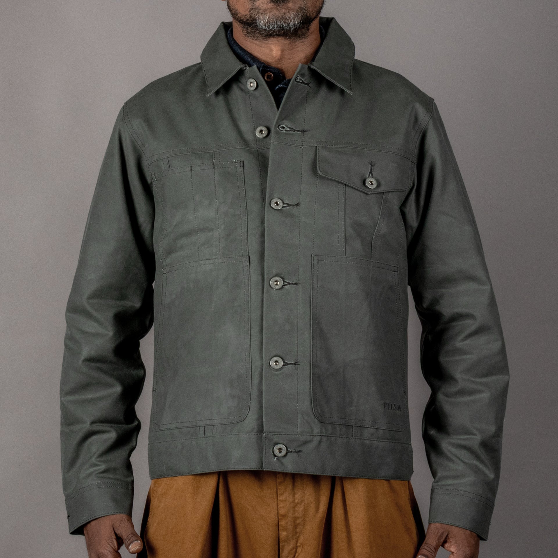 FilsonShort Lined Cruiser Jacket - Castor GreyVestesBritish Parts Luzern