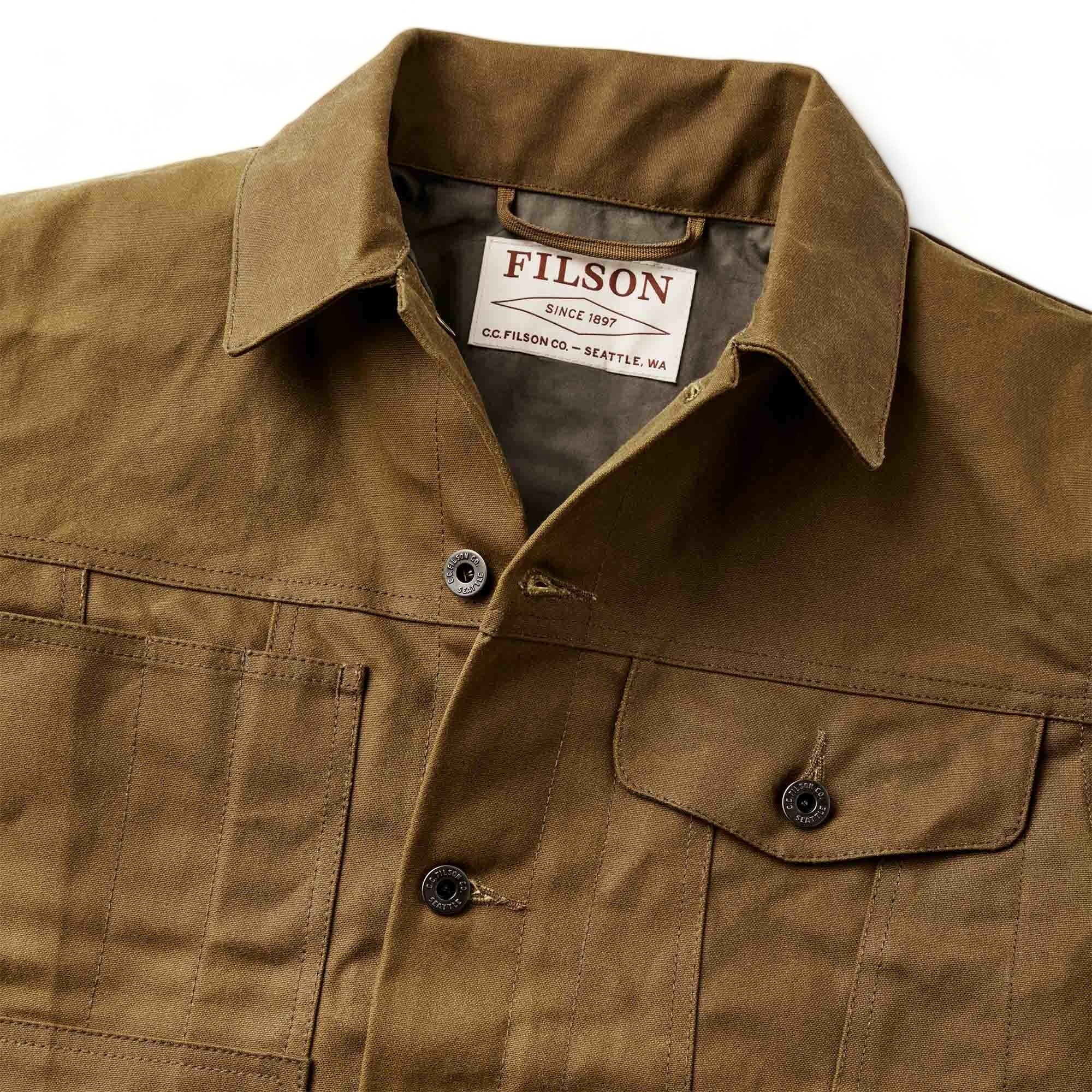 FilsonShort Lined Cruiser Jacket - Dark TanVestesBritish Parts Luzern