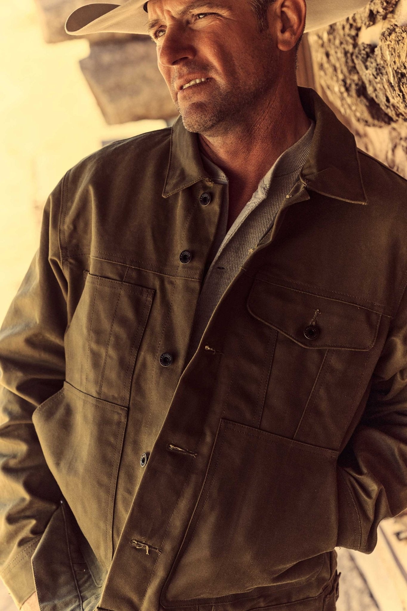 FilsonShort Lined Cruiser Jacket - Dark TanVestesBritish Parts Luzern