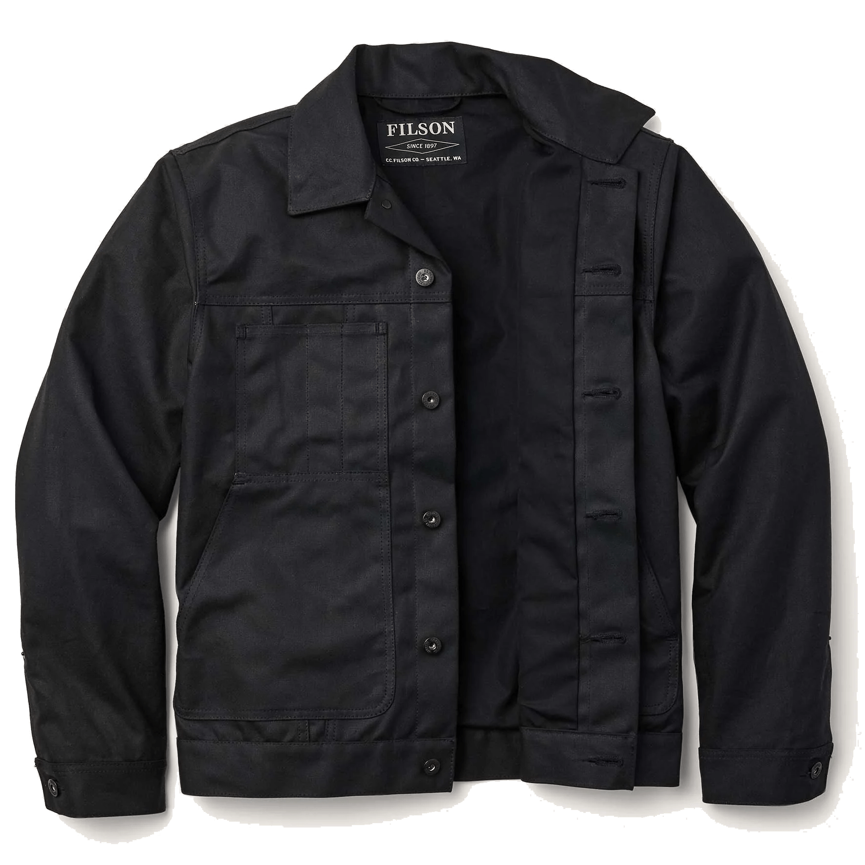 FilsonShort Lined Cruiser Jacket - NoirVestesBritish Parts Luzern