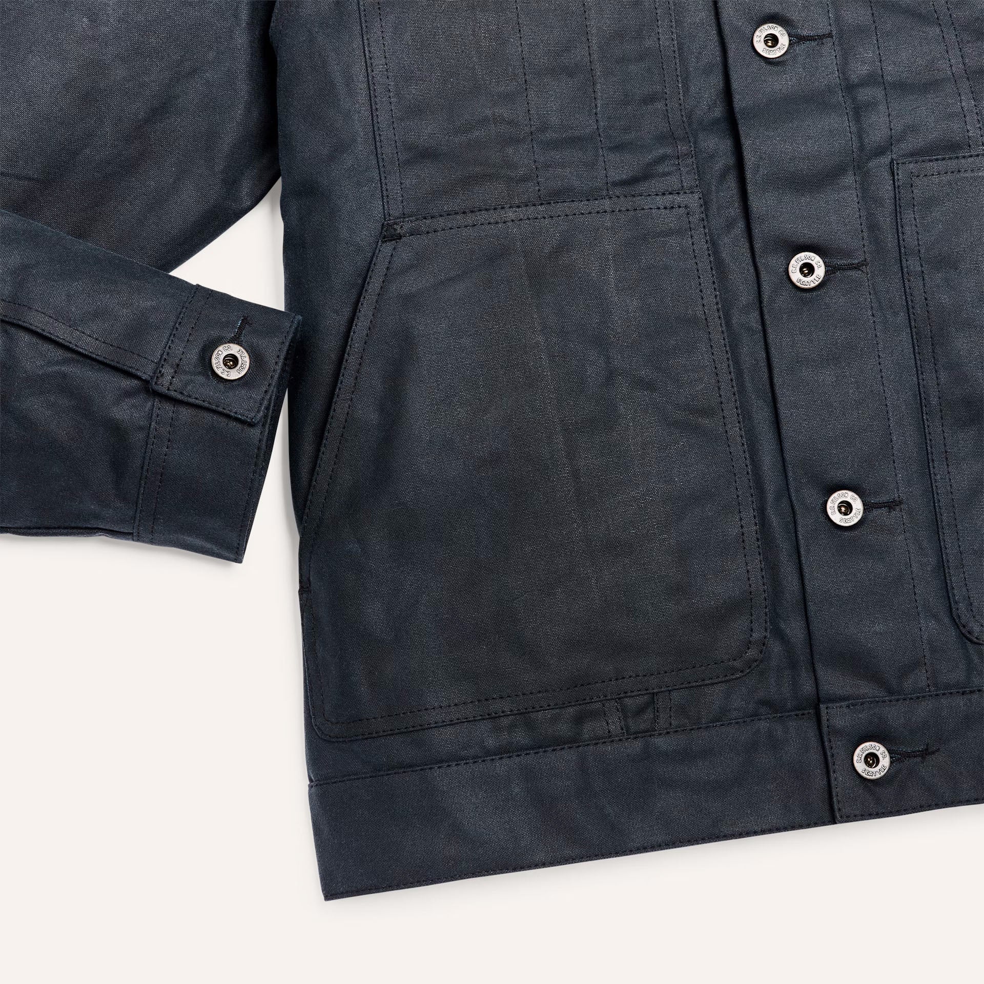 FilsonShort Lined Cruiser Jacket - Service BlueBackenBritish Parts Luzern