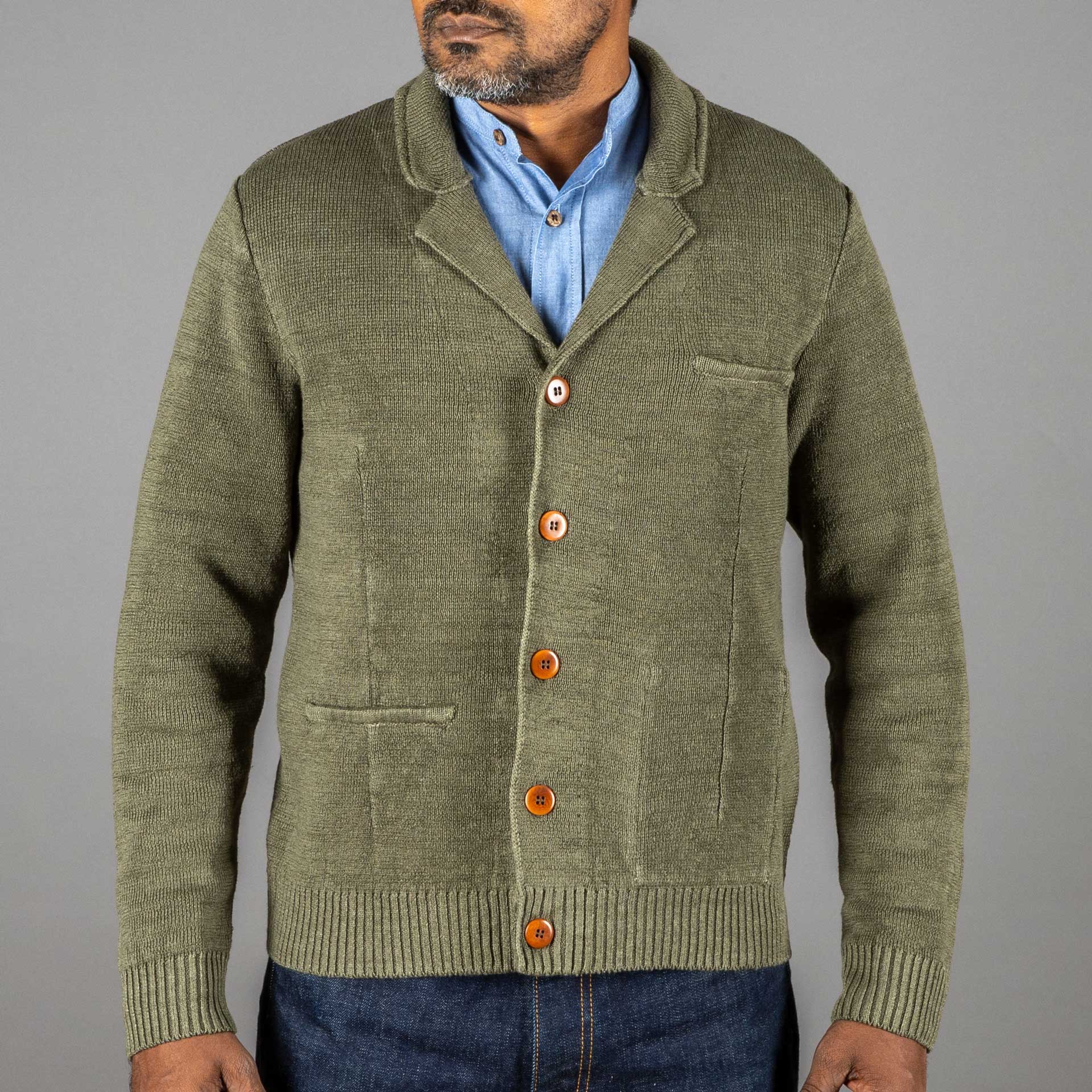 G.R.P.Max 3 Veste en lin vertVeste en tricotBritish Parts Lucerne