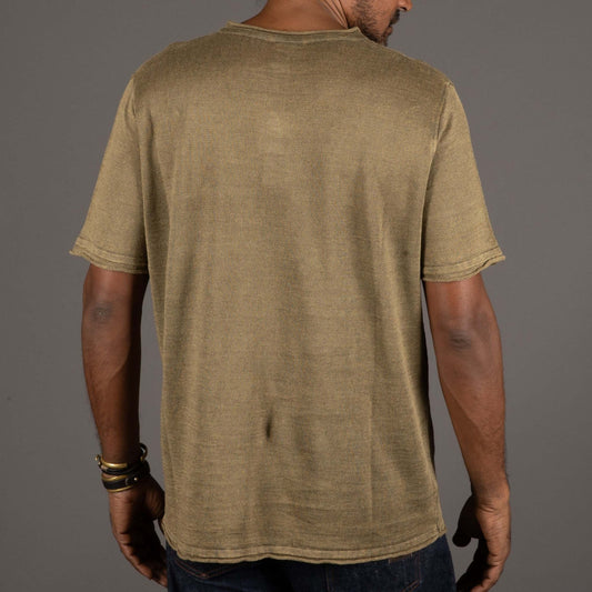 G.R.P.Neo Henley manches courtes Military GreenT-ShirtBritish Parts Luzern