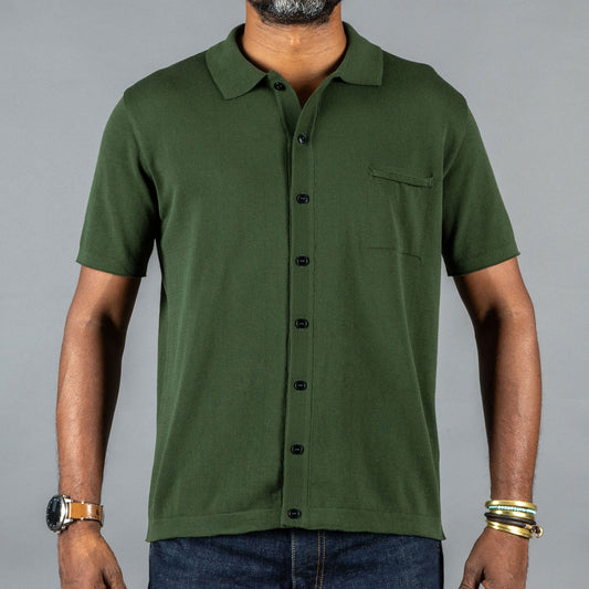 G.R.P.T-shirt en tricot vert foncéVeste en tricotBritish Parts Luzern