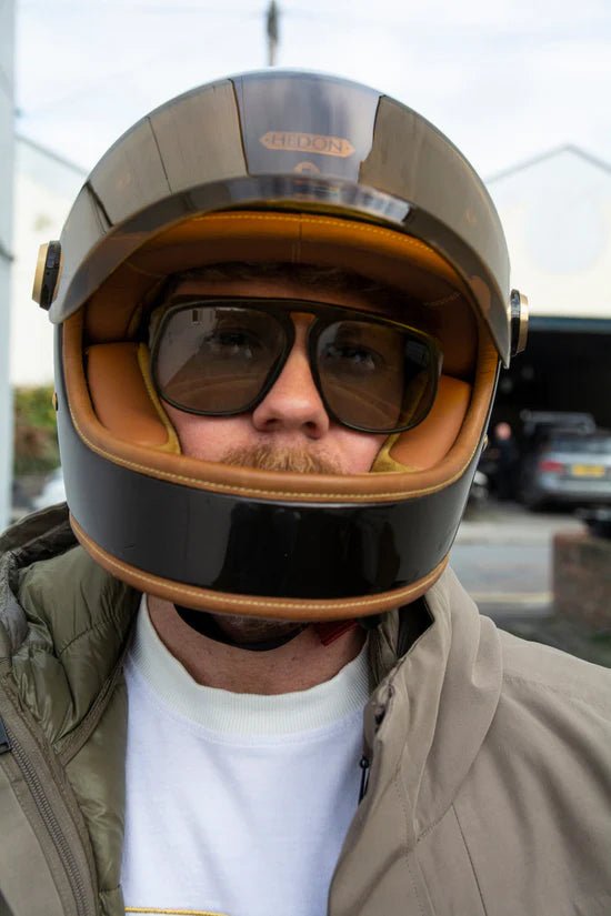 HedonHeroine Racer 2.0 casque moto Macadamia 22.06CasqueBritish Parts Luzern