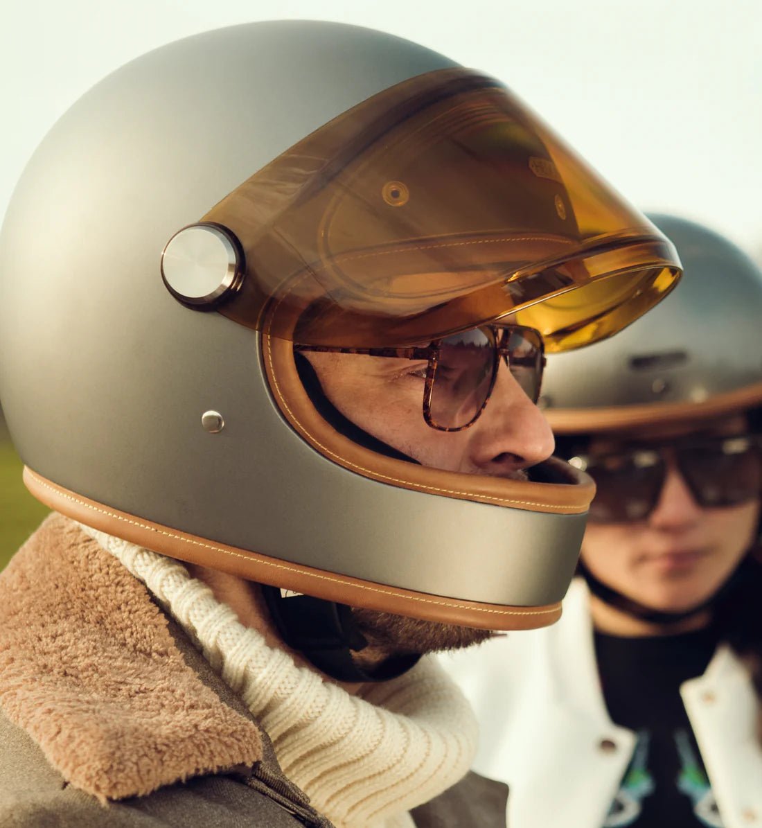 HedonHeroine Racer 2.0 casque moto Molten AshCasqueBritish Parts Luzern