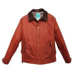 Hidden AcesPollux Padded Wax Jacket in Brick RedBackenBritish Parts Luzern