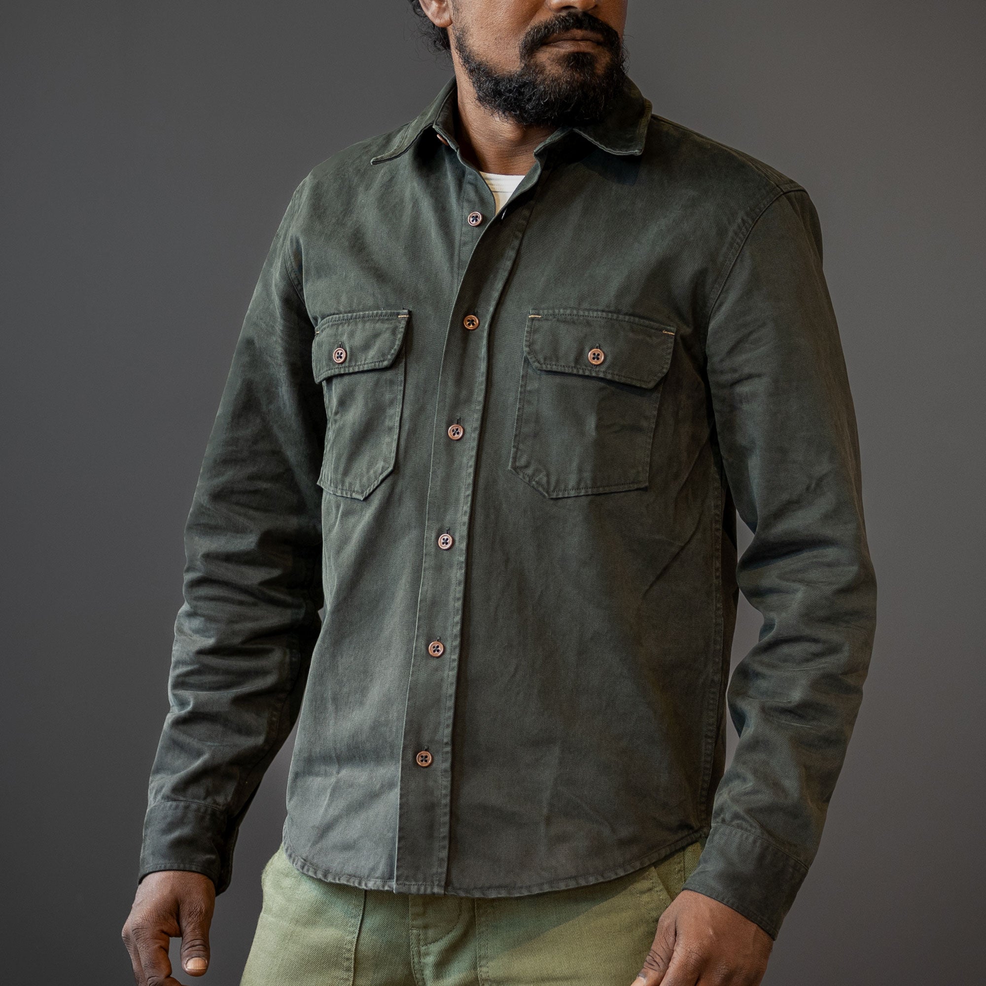 IndigoferaAlamo Chemise Greek Pitch (vert foncé)ChemiseBritish Parts Lucerne