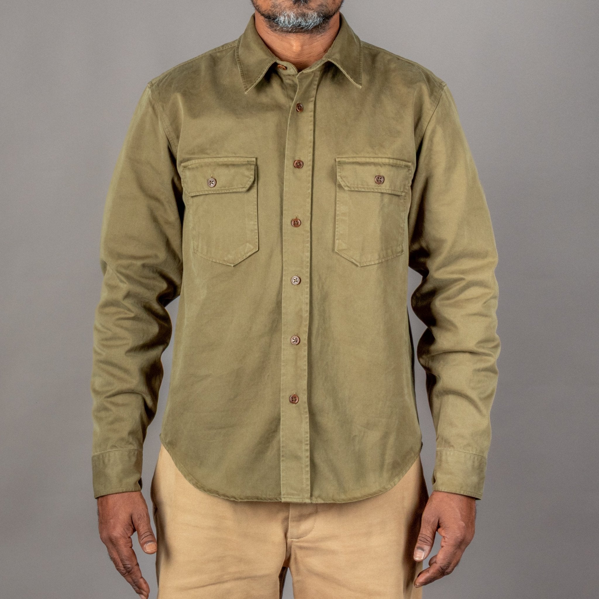 IndigoferaAlamo Hemd OliveHemdBritish Parts Luzern