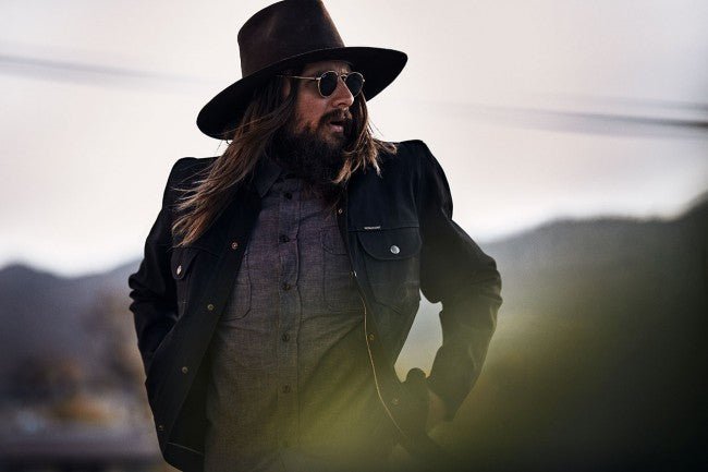 IndigoferaCopeland Survêtement en denim selvedge en Gunpowder BlackSurvêtementBritish Parts Luzern