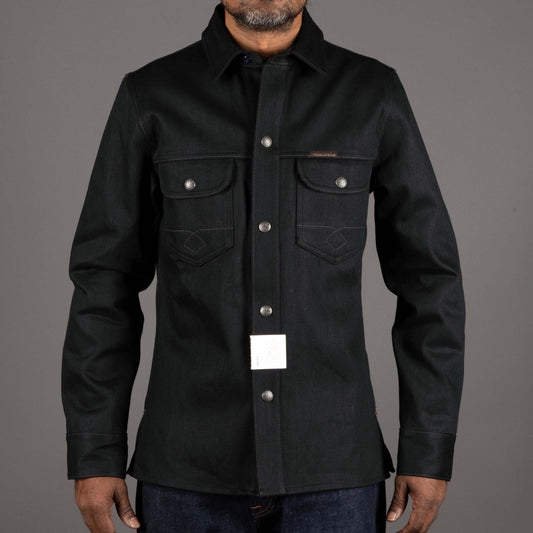 IndigoferaCopeland Survêtement en denim selvedge en Gunpowder BlackSurvêtementBritish Parts Luzern