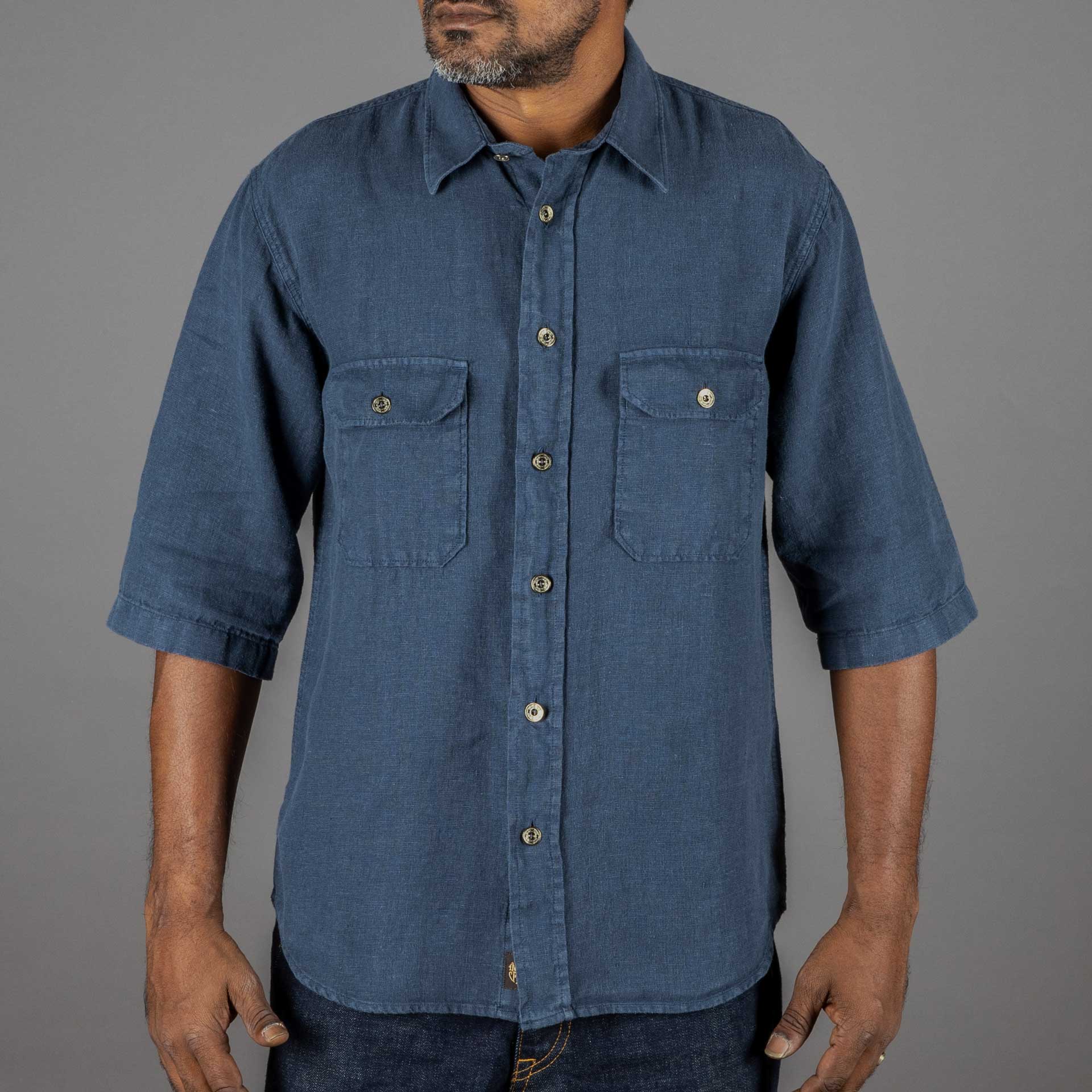 IndigoferaDelray Chemise Linen Mood IndigoChemiseBritish Parts Lucerne