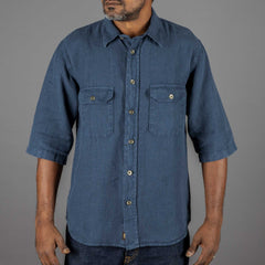 IndigoferaDelray Chemise Linen Mood IndigoChemiseBritish Parts Lucerne