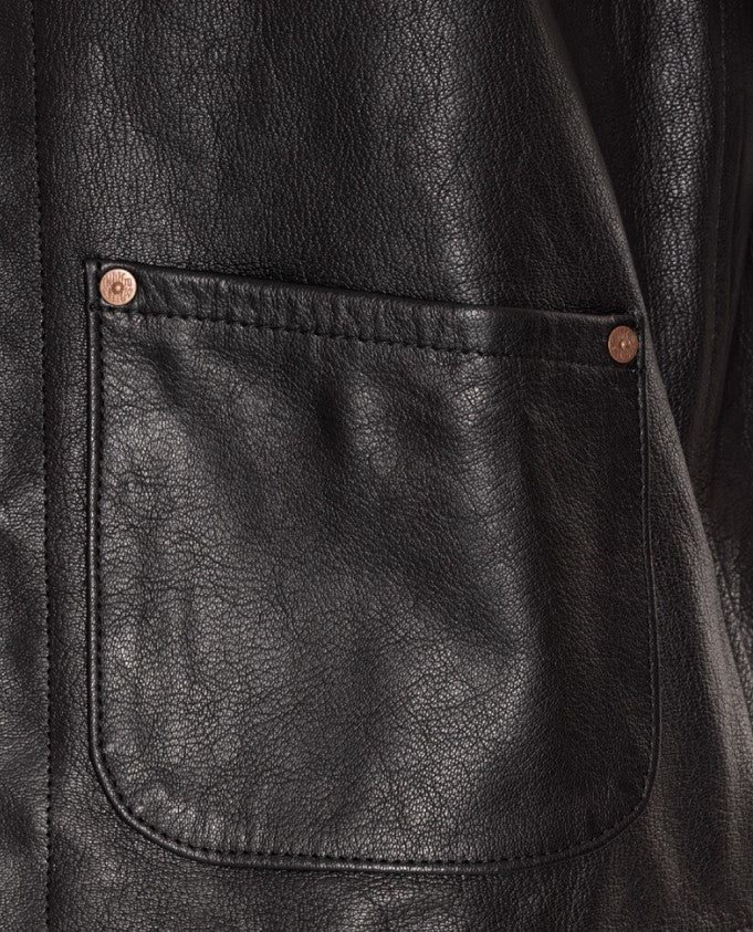 IndigoferaGilet Monroe en cuir noirGiletBritish Parts Luzern