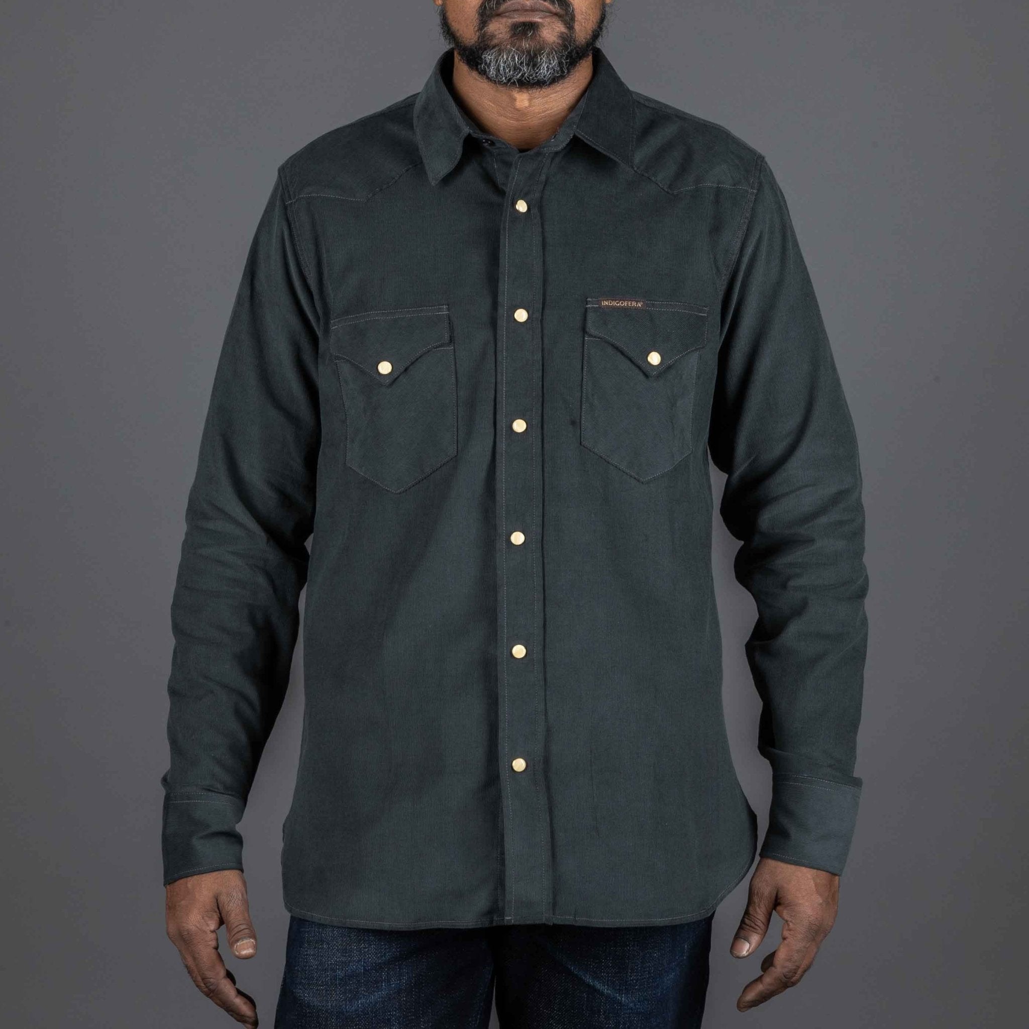 IndigoferaSideras Chemise en velours côtelé PetrolChemiseBritish Parts Lucerne